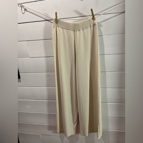 UCHUU - Beige Wide-Leg Knit Pants (Estimated S/M) - Picture 6 of 11